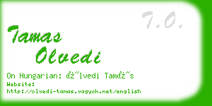 tamas olvedi business card
